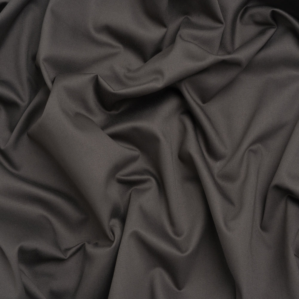 Mercerized Cotton Sateen - Charcoal - Mallory Collection