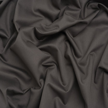 Mercerized Cotton Sateen - Charcoal - Mallory Collection
