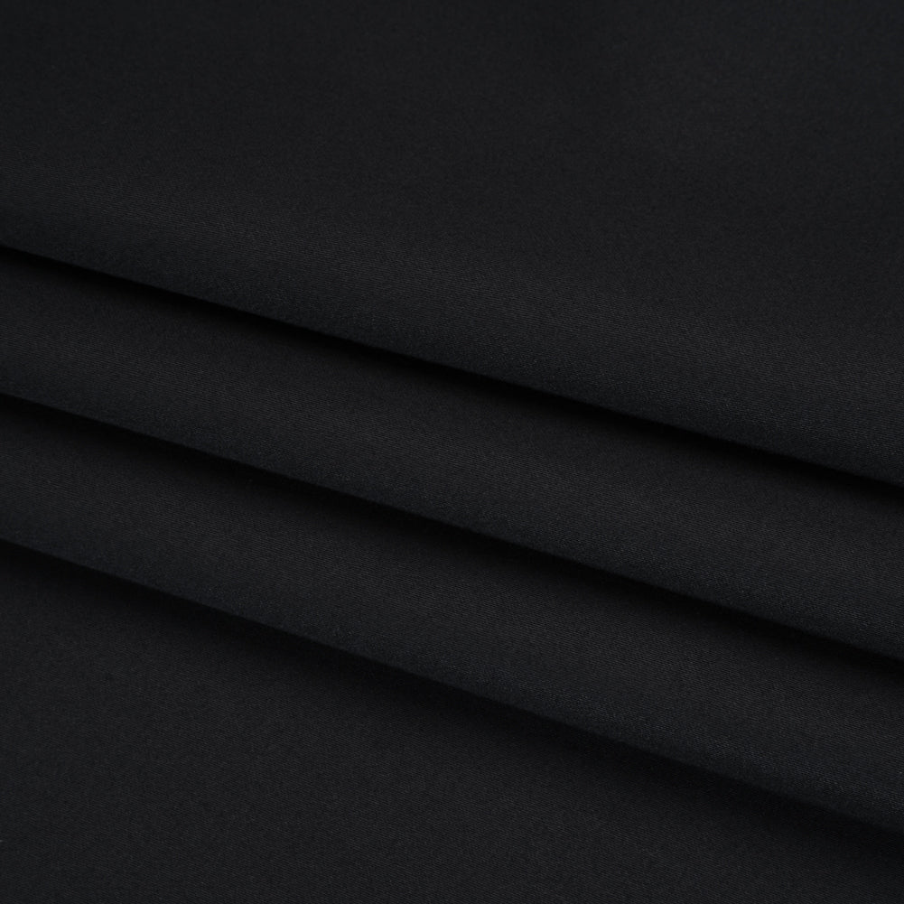 Mercerized Cotton Sateen - Ebony - Mallory Collection - Folded