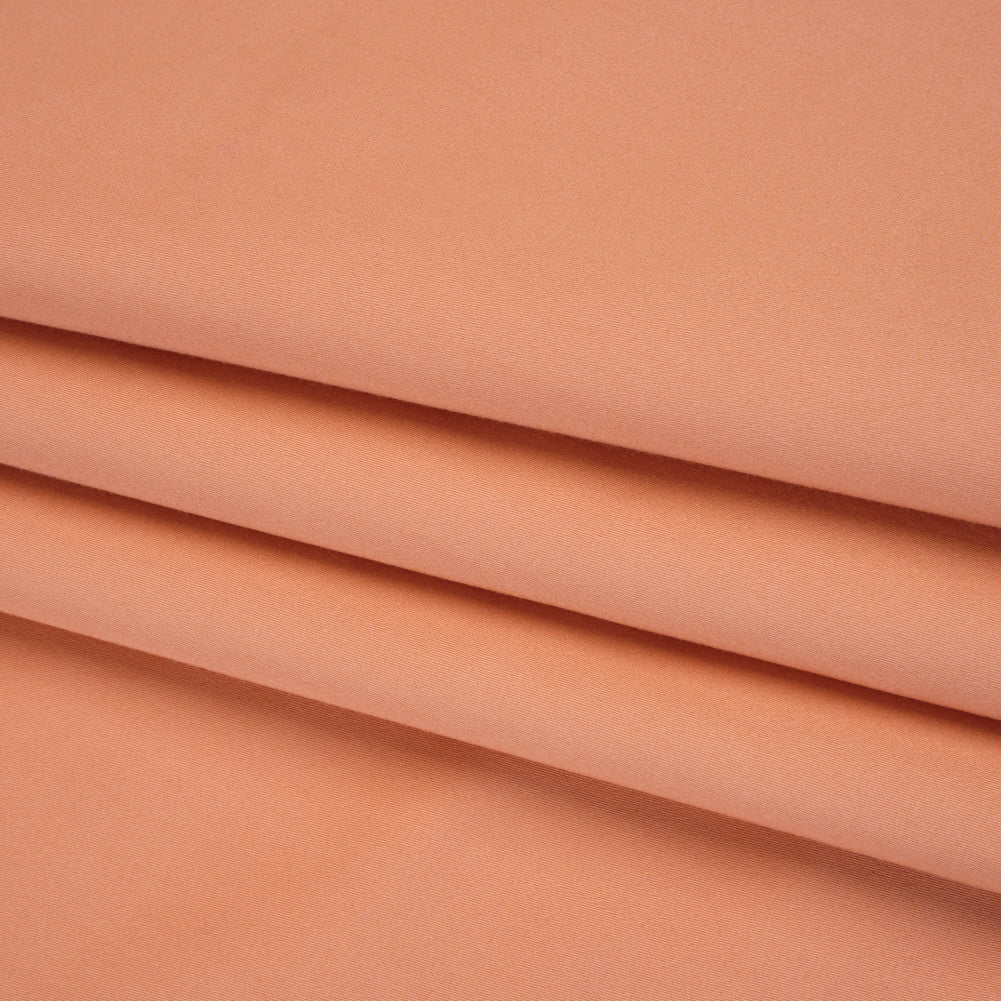 Mercerized Cotton Sateen - Peach - Mallory Collection - Folded
