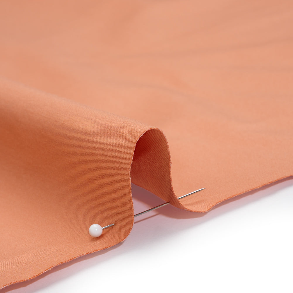 Mercerized Cotton Sateen - Peach - Mallory Collection - Detail