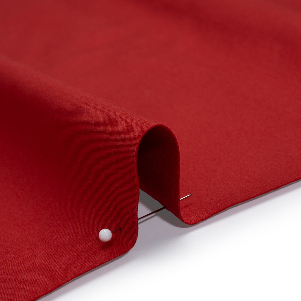 Mercerized Cotton Sateen - Ladybug Red - Mallory Collection - Detail