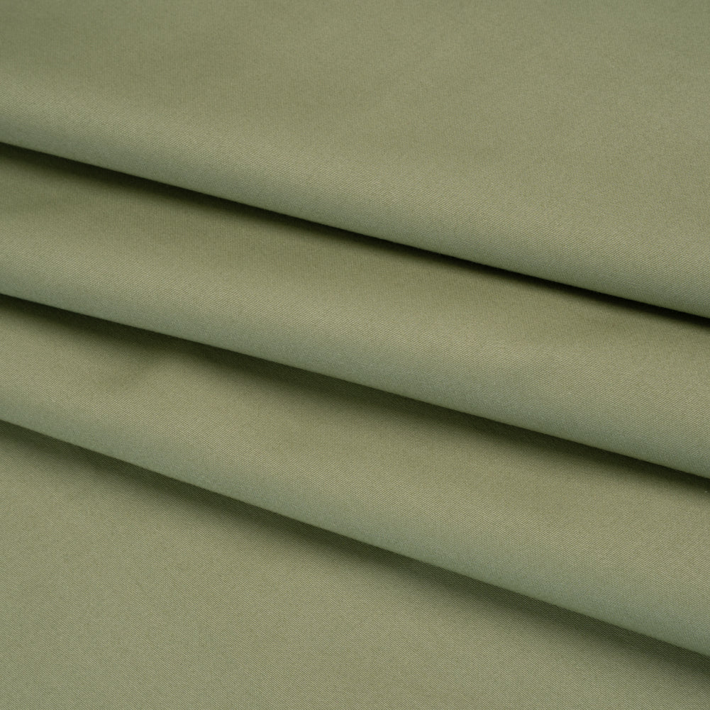 Mercerized Cotton Sateen - Aloe Green - Mallory Collection - Folded