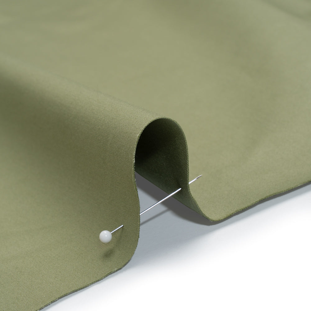 Mercerized Cotton Sateen - Aloe Green - Mallory Collection - Detail