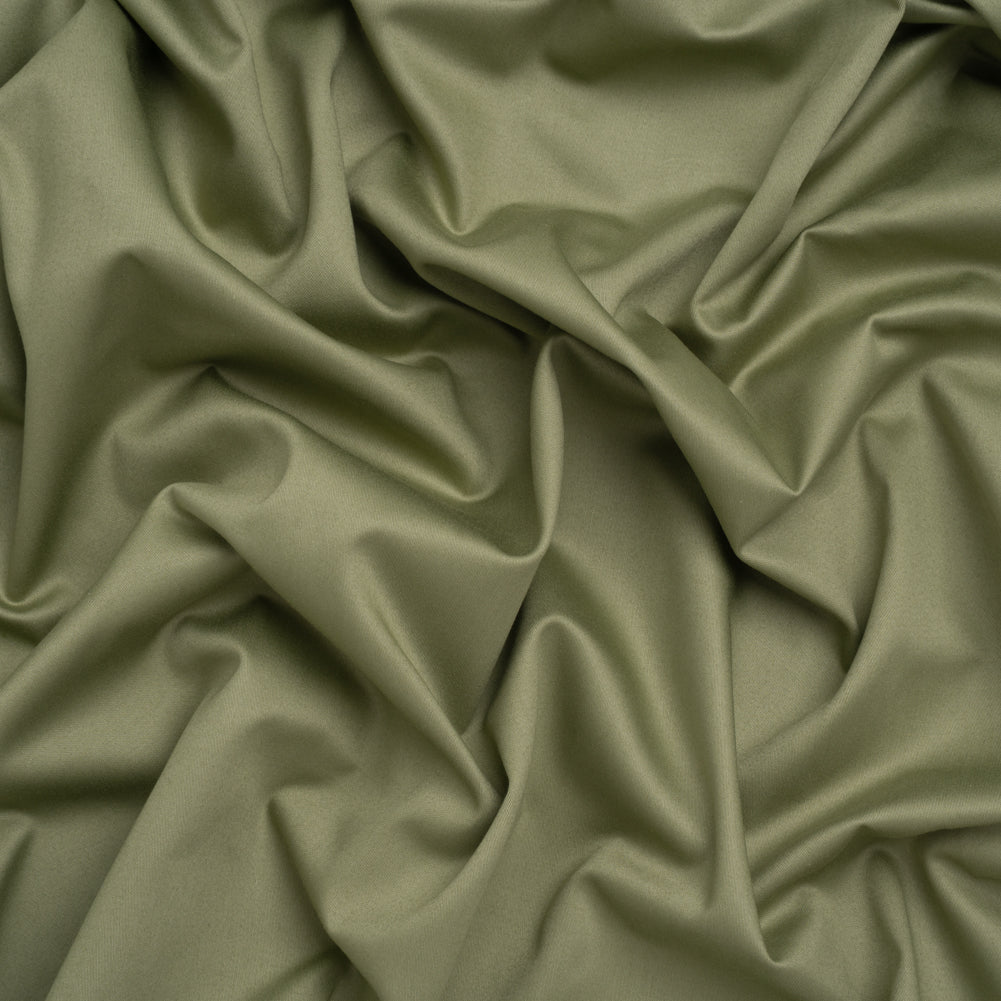 Mercerized Cotton Sateen - Aloe Green - Mallory Collection