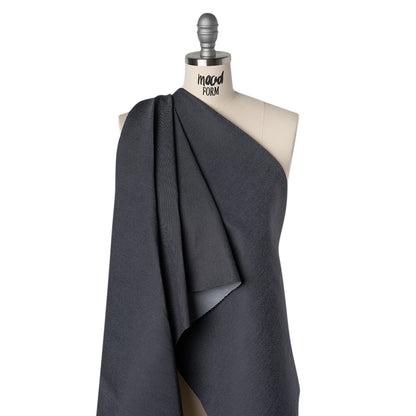 Stretch Cotton Denim Made in Italy - Charcoal Blue