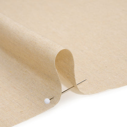 Cotton and Polyester Chambray Made in Italy - Heathered Natural Beige