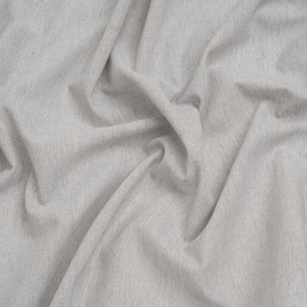 Cotton and Polyester Chambray Made in Italy - Heathered Cool Stone Gray