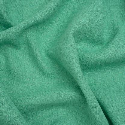 Linen and Cotton Waffle Woven Made in Italy - Sea Green