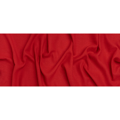Linen and Cotton Waffle Woven Made in Italy - Chili Pepper Red