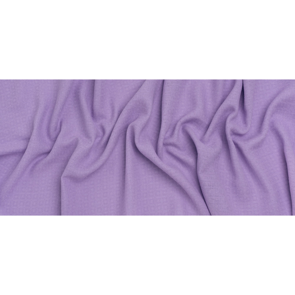 Linen and Cotton Waffle Woven Made in Italy - Lilac Purple - Full