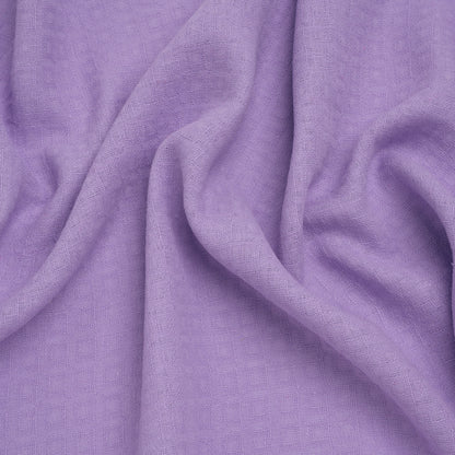 Linen and Cotton Waffle Woven Made in Italy - Lilac Purple