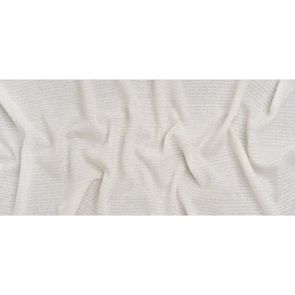Linen and Cotton Waffle Woven Made in Italy - Natural Ecru White