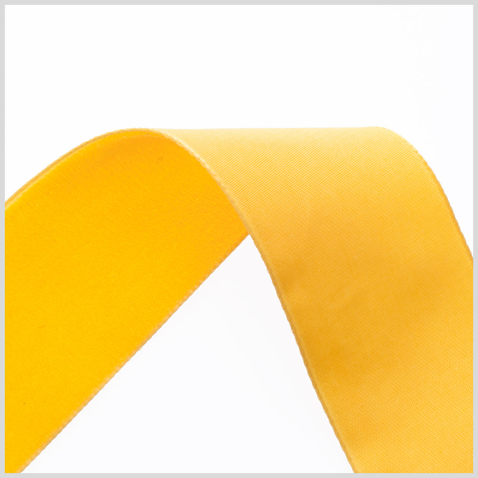 1.375" Maize Nylon Velvet Ribbon Detail