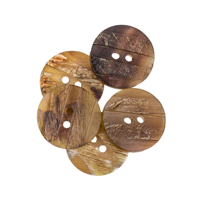 Natural Horn Button - 32L/20mm Full