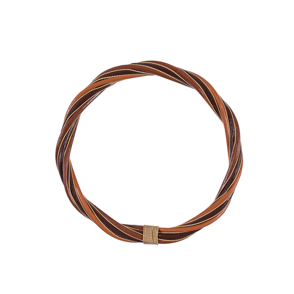 Rust Handles Brown and Rust Rattan Handle - 6.5