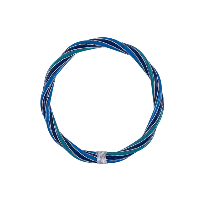 Blue Combo Rattan Handle - 6.5"