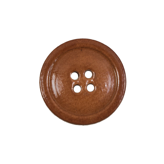 Natural Leather Blazer Button - 36L/23mm