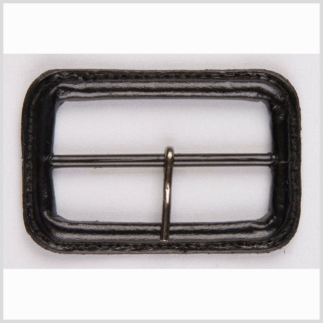 3/4" Black Leather Buckle