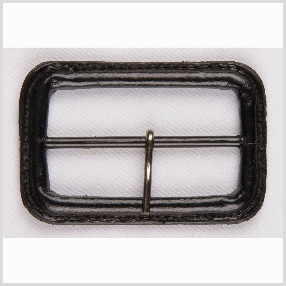 2" Black Leather Buckle