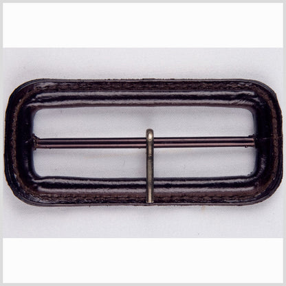 2.5" Black Leather Buckle