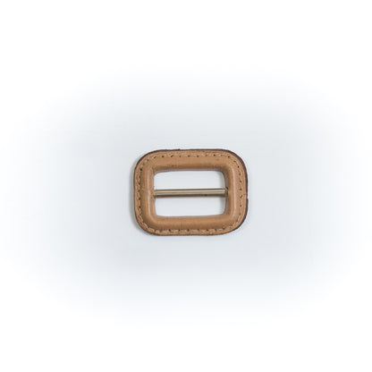Natural Leather Buckle - 1.5" x 1.125"