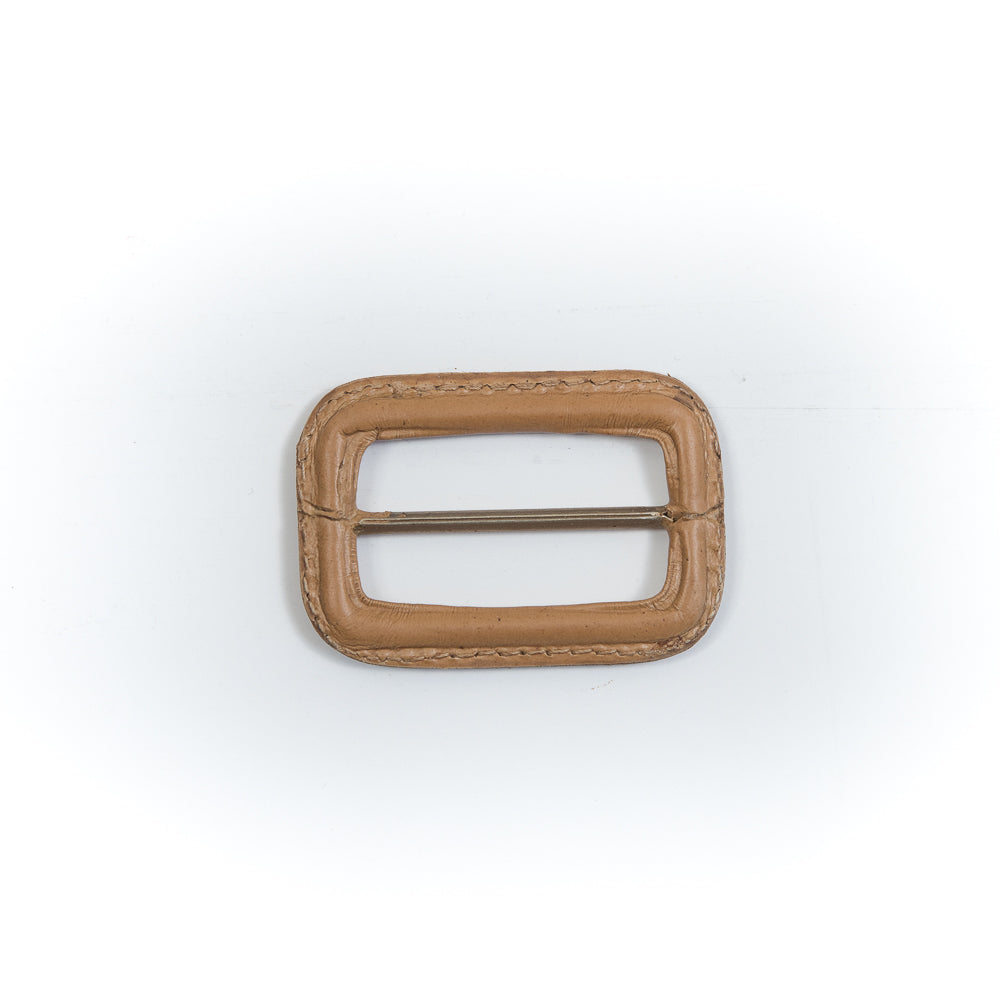 Natural Leather Buckle - 2.125" x 1.5" Detail