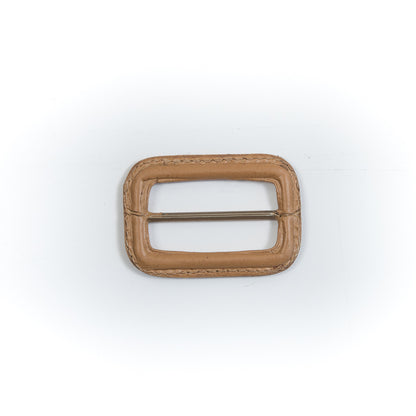 Natural Leather Buckle - 2.125" x 1.5" Detail