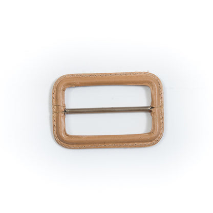 Natural Leather Buckle - 2.625" x 1.75" Detail