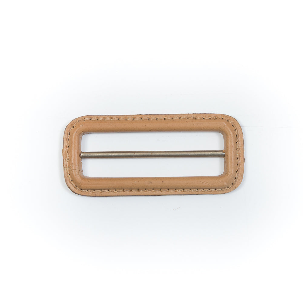 Natural Leather Buckle - 3" x 1.375"