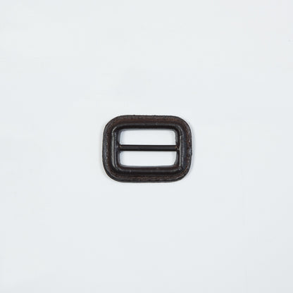 Antique Brown Leather Buckle - 1.5" x 1.125"