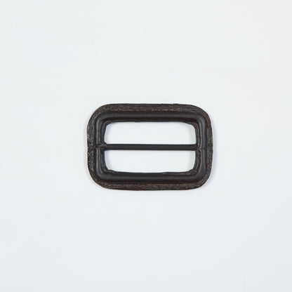 Antique Brown Leather Buckle - 2.125" x 1.5"