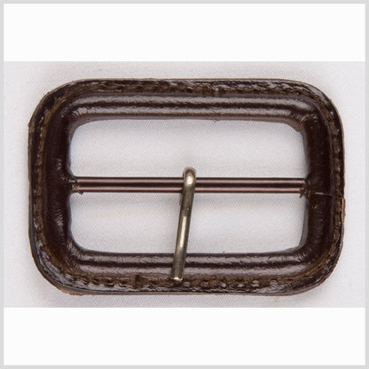 Antique Brown Leather Buckle - 2.625" x 1.75"