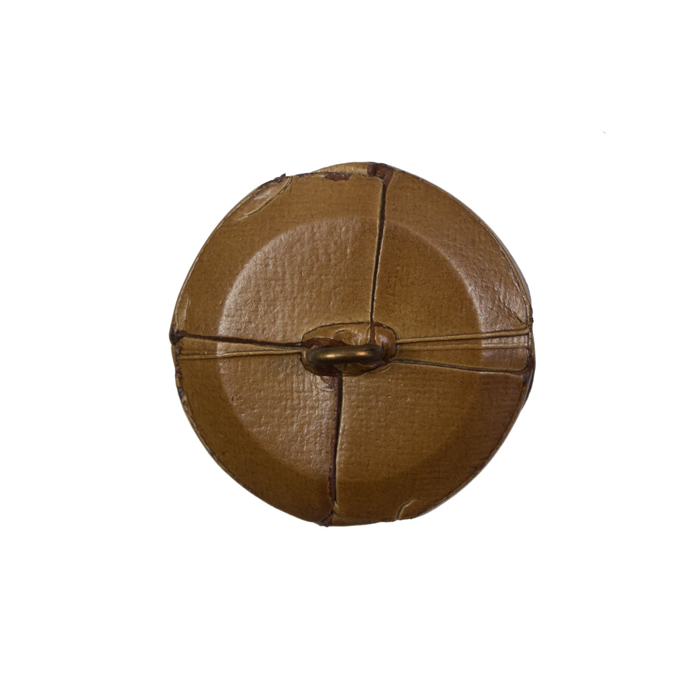 Natural Leather Shank Back Button - 36L/23mm Detail