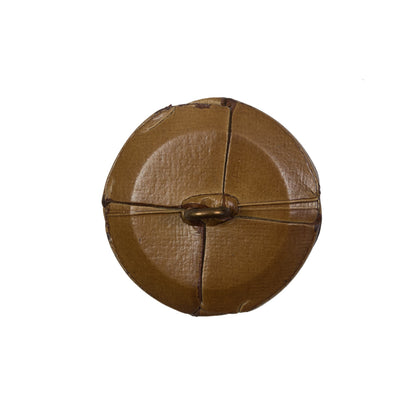 Natural Leather Shank Back Button - 36L/23mm Detail