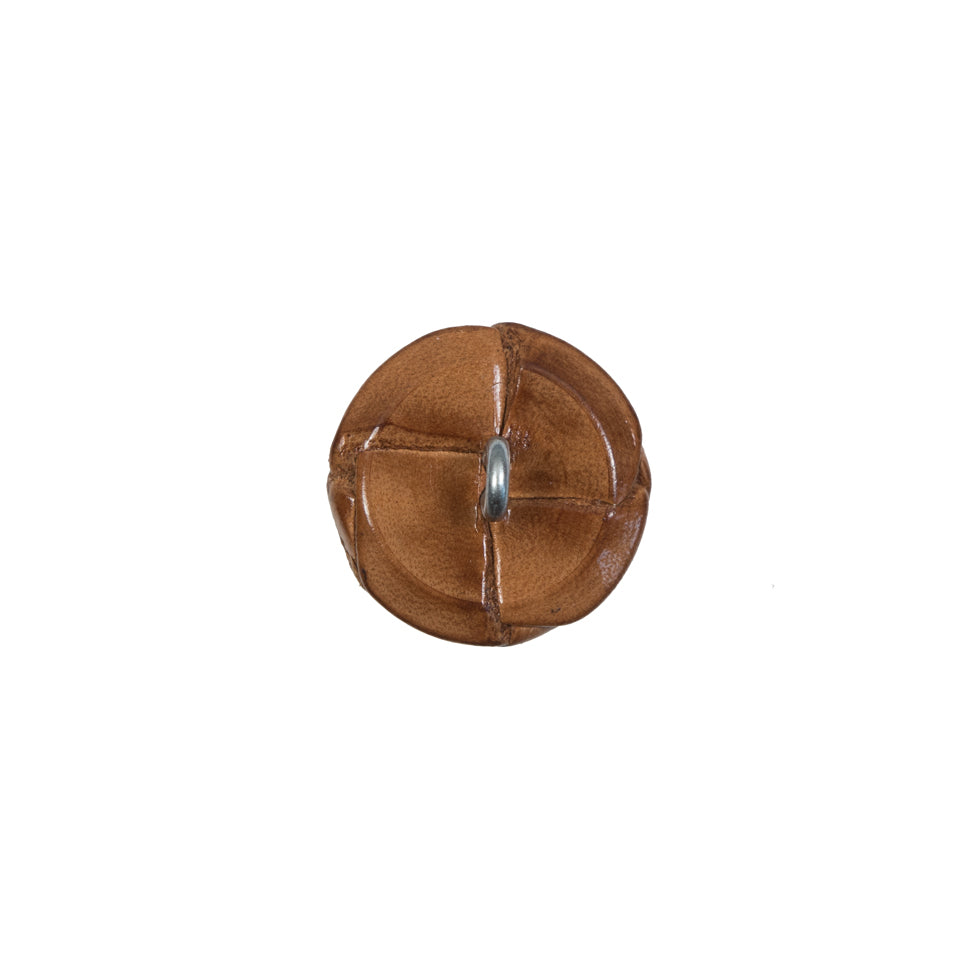 Lacquered Natural Leather Button - 20L/12.5mm Detail