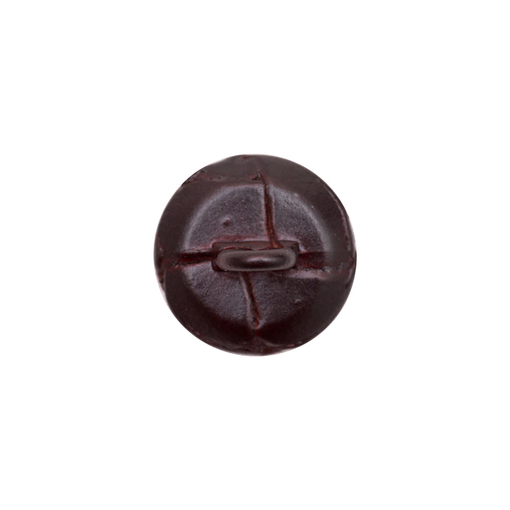 Antique Leather Shank Back Button - 24L/15mm Detail