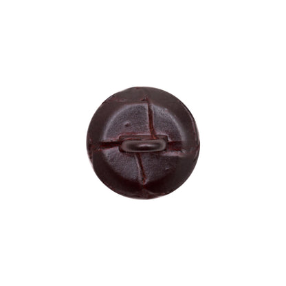Antique Leather Shank Back Button - 24L/15mm Detail