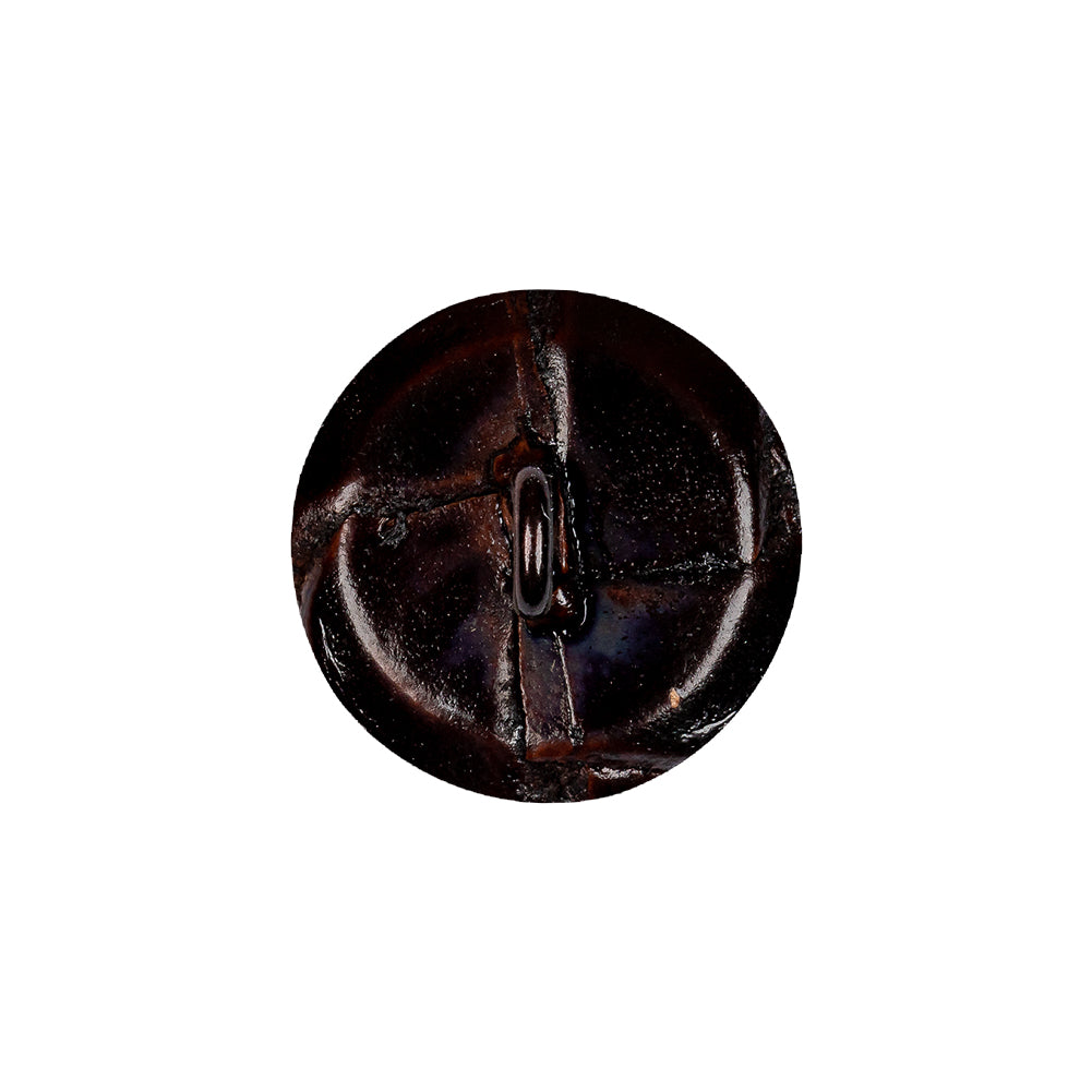 Antique Leather Button - 32L/20mm Detail