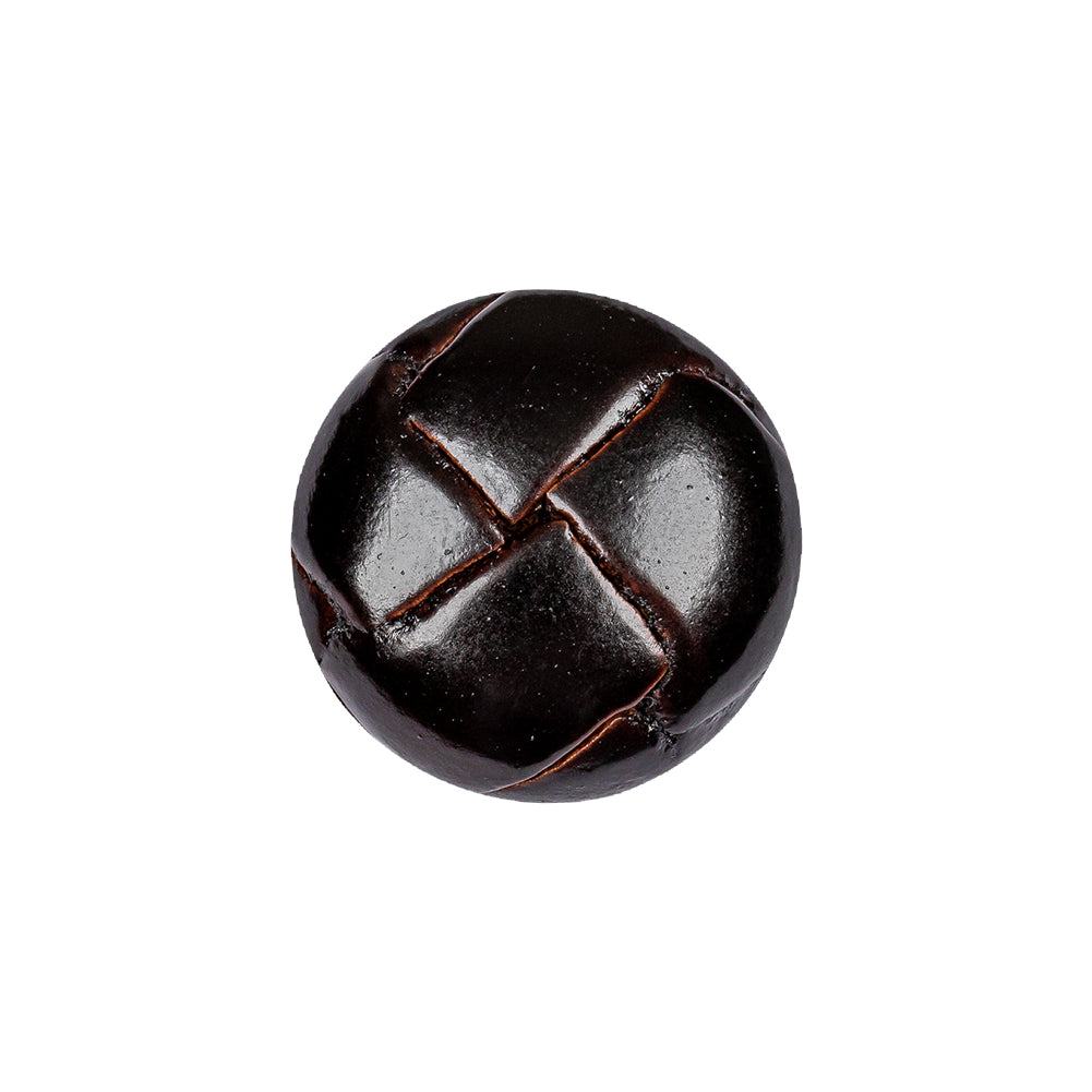 Antique Leather Button - 32L/20mm
