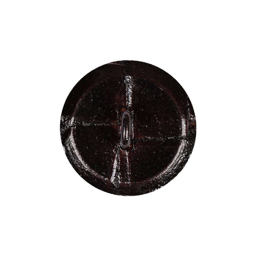 Antique Leather Button - 36L/23mm Detail