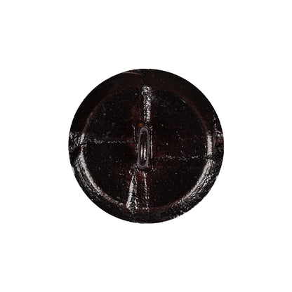 Antique Leather Button - 36L/23mm Detail