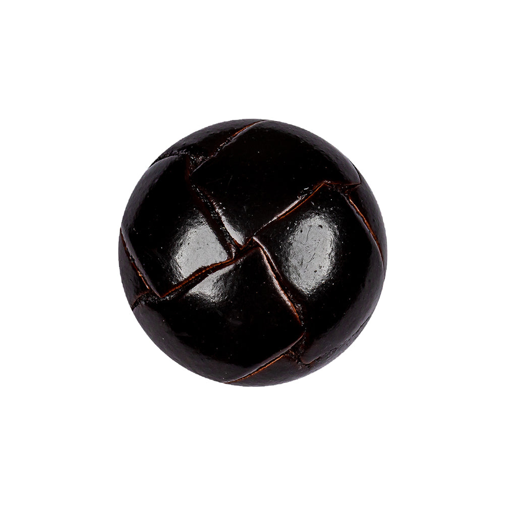 Antique Leather Button - 36L/23mm