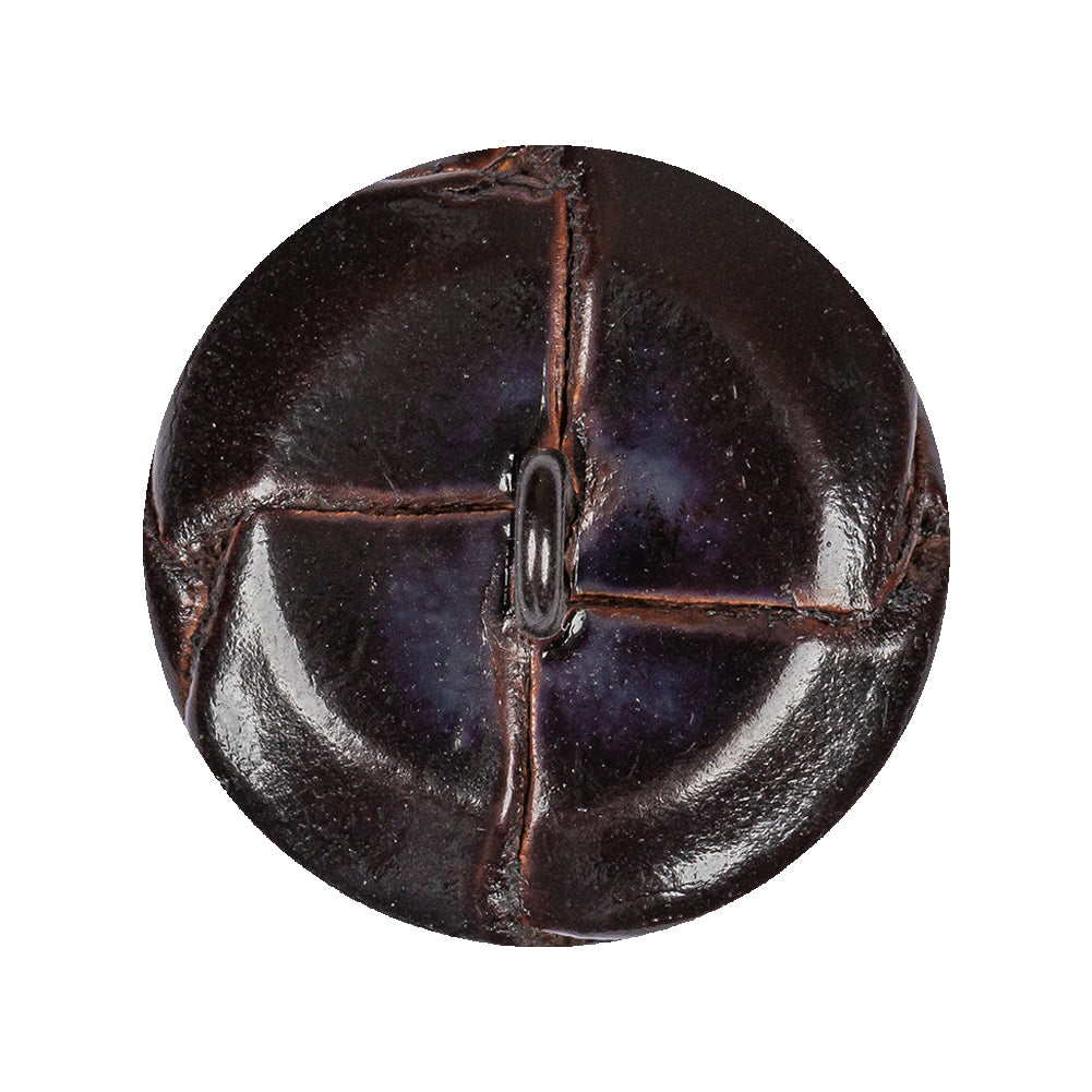 Antique Leather Button - 45L/29mm Detail