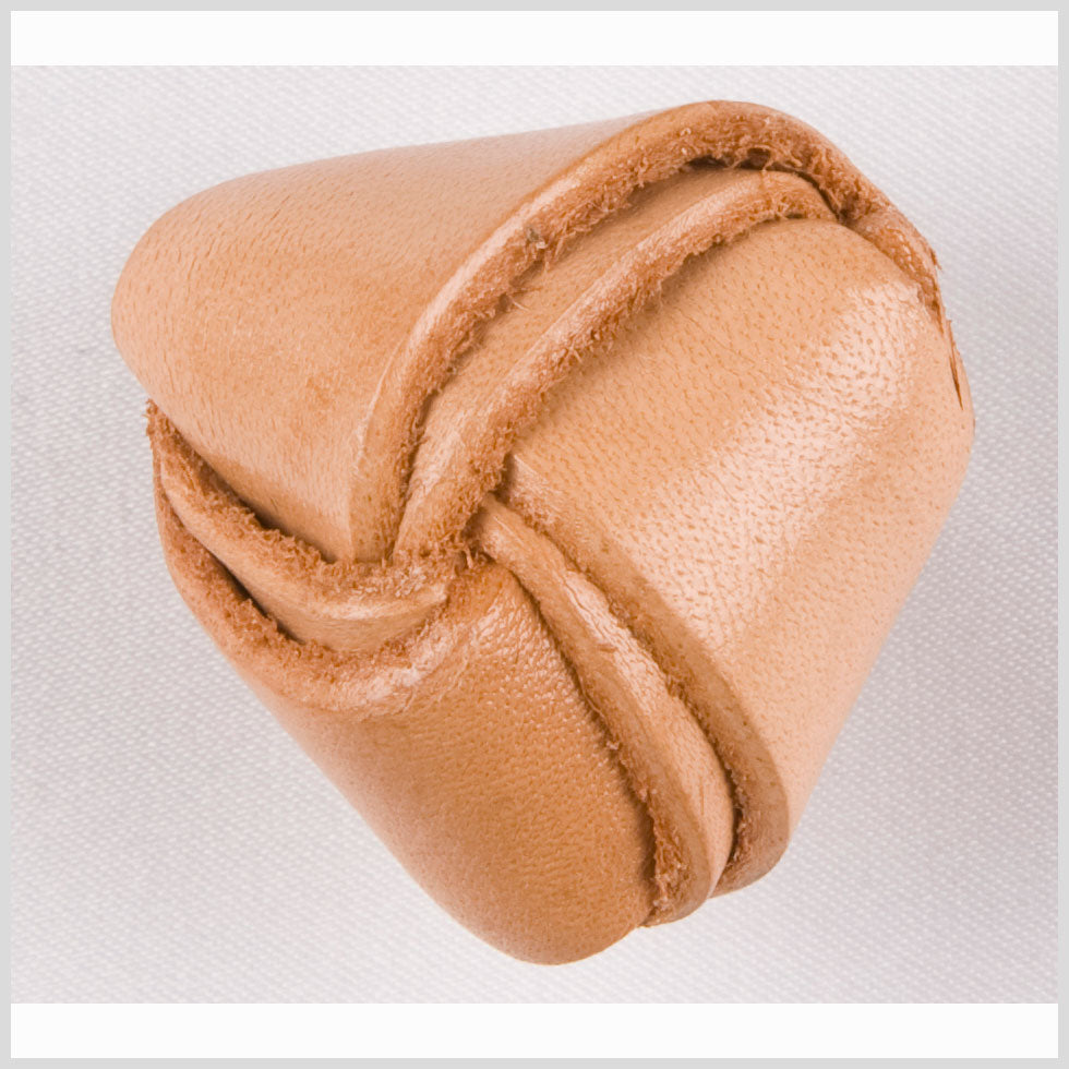 Natural Leather Button - 34L/21.5mm