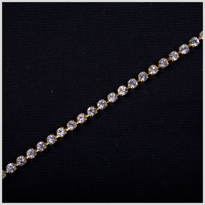 Crystal/Gold Metal & Czech Rhinestone