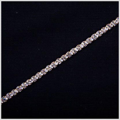 Gold/Crystal/White Metal & Czech Rhinestone