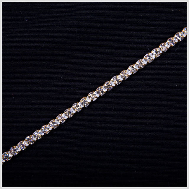 Gold/Crystal/White Metal & Czech Rhinestone