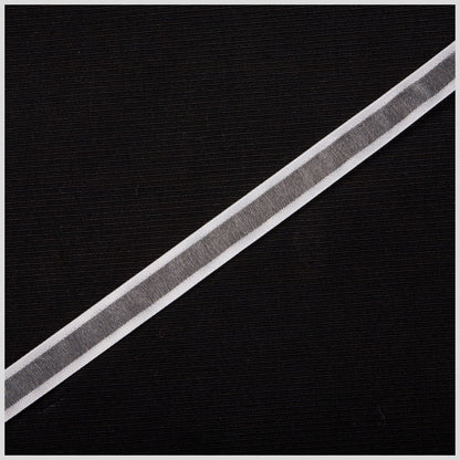 3/8" White Sheer Ribbon with Double Faced Satin Edge