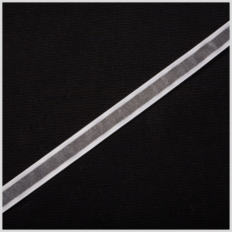 template--25130090922057__main-3/8" White Sheer Ribbon with Double Faced Satin Edge